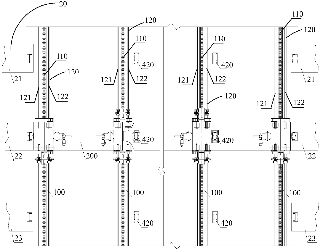 Magnetic levitation system traverse table