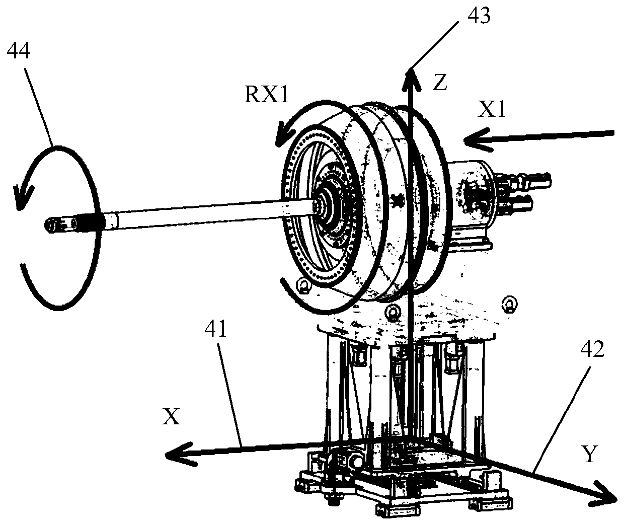 Low-pressure turbine unit intelligent assembly platform