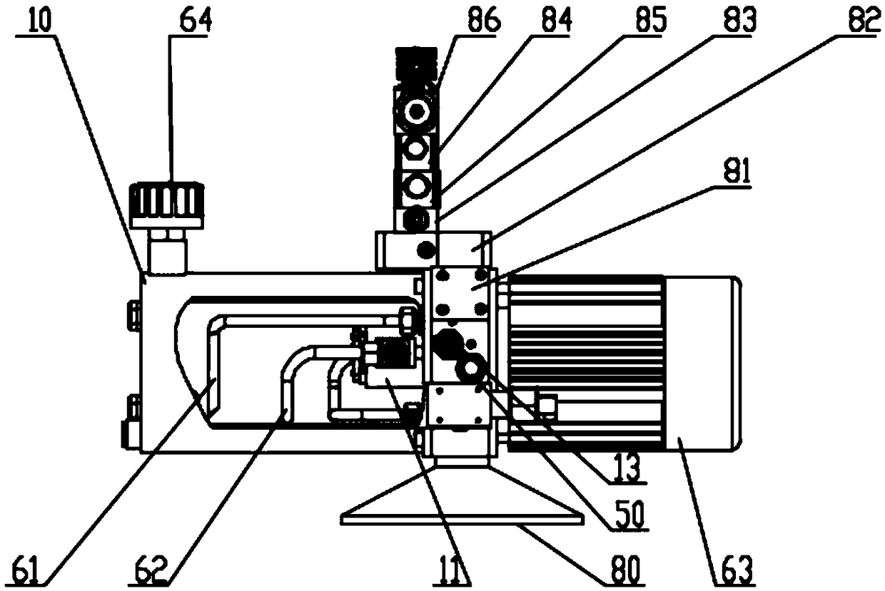 Compact type oil cylinder hydraulic driving system