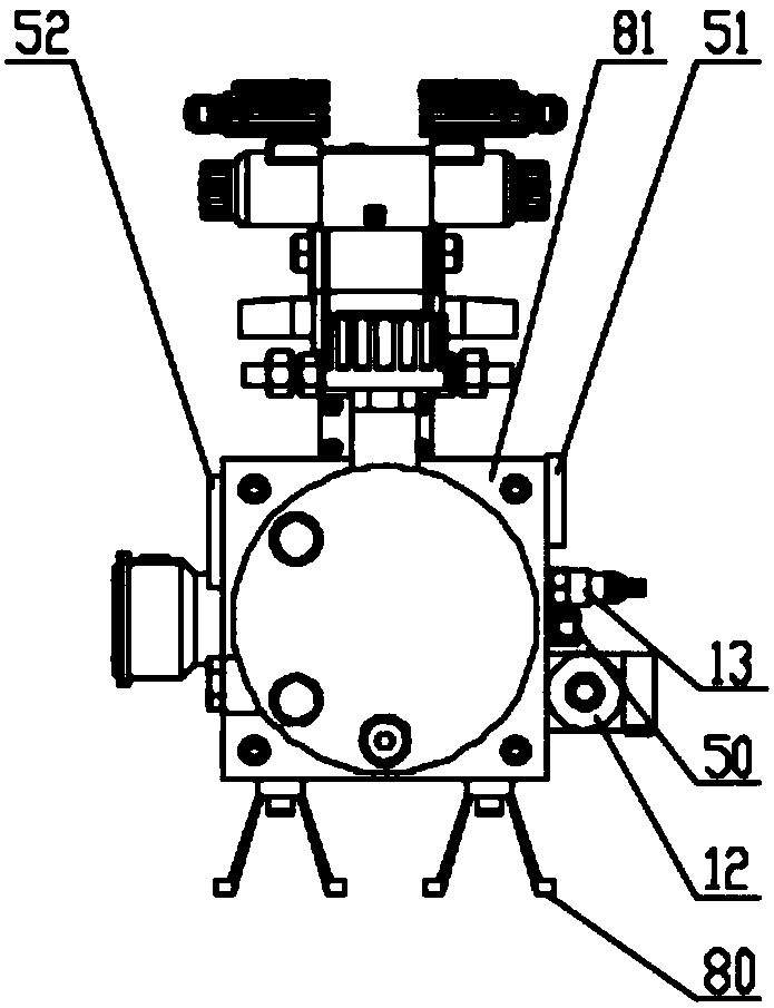 Compact type oil cylinder hydraulic driving system