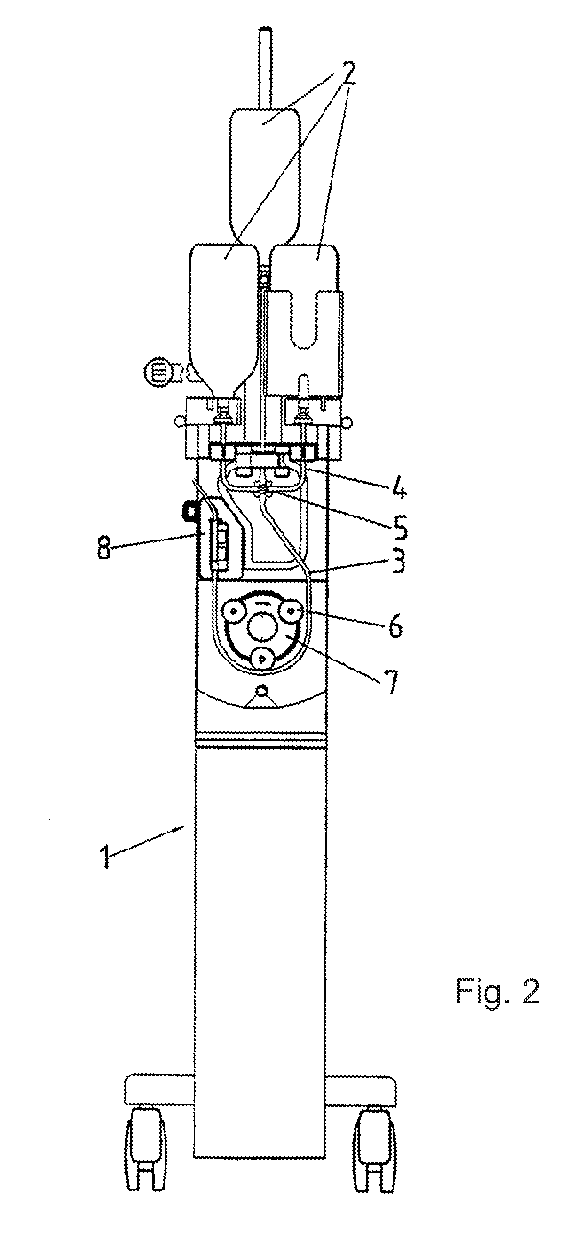 Injector for the injection of a fluid and method for the control of an injector