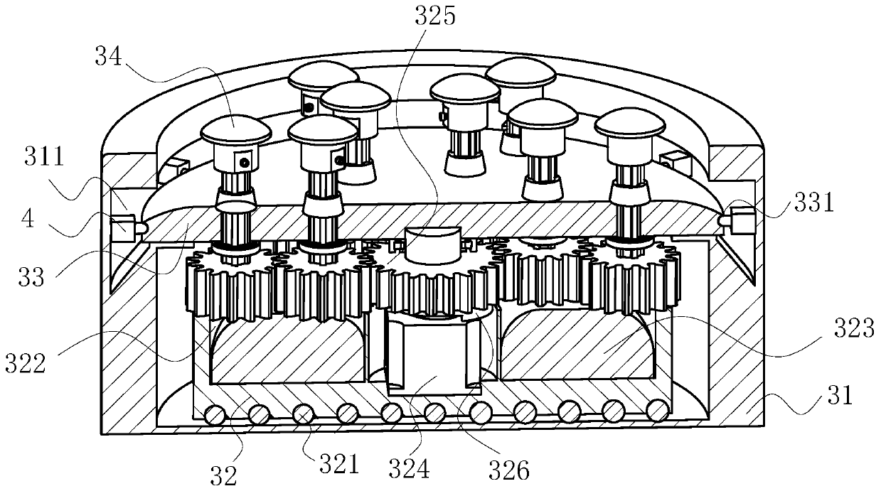 Curved surface polishing machine