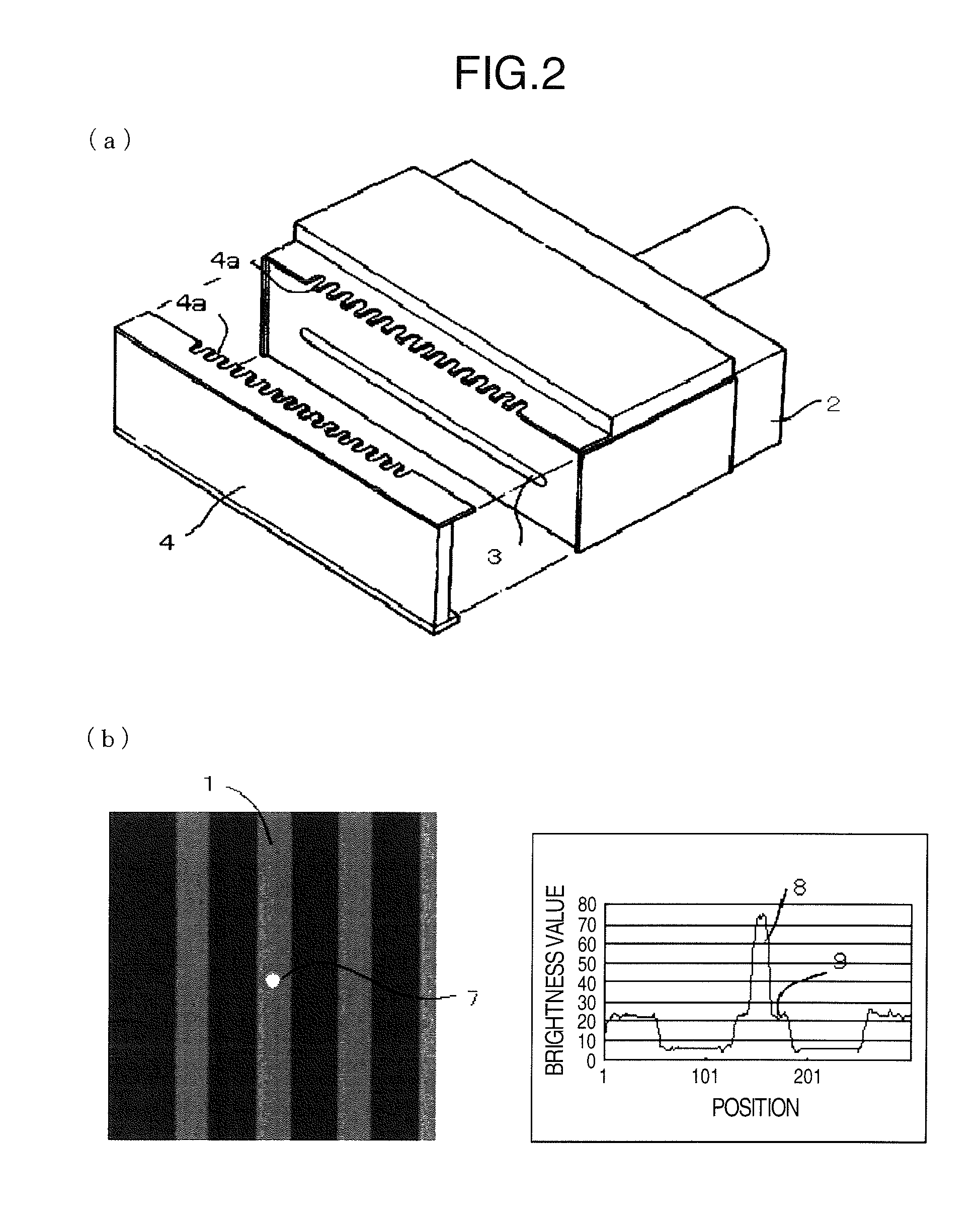 Method for inspecting defect of hollow fiber porous membrane, defect inspection equipment and production method