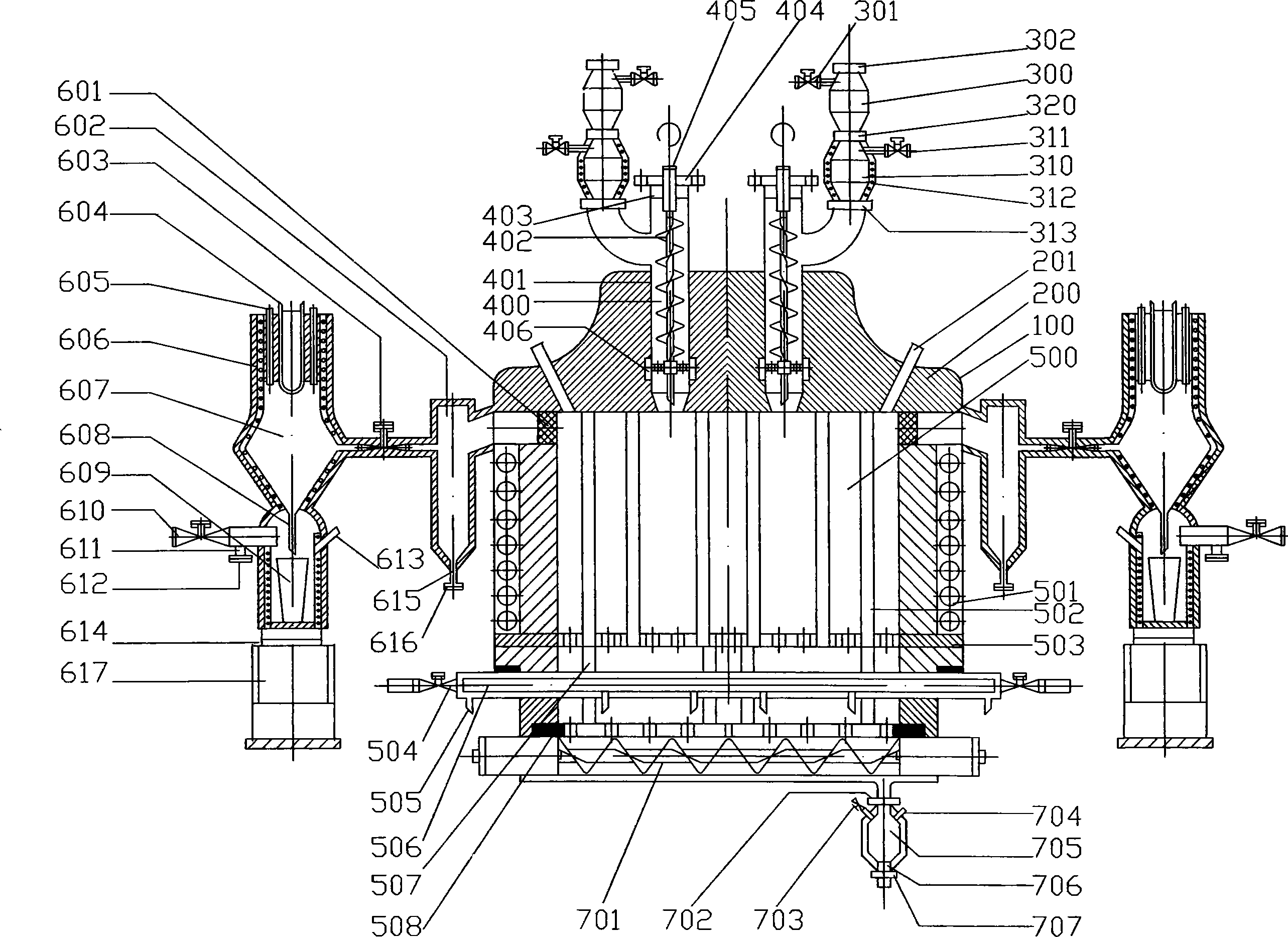 Induction heating continuous magnesium-smelting system and continuous magnesium-smelting technique