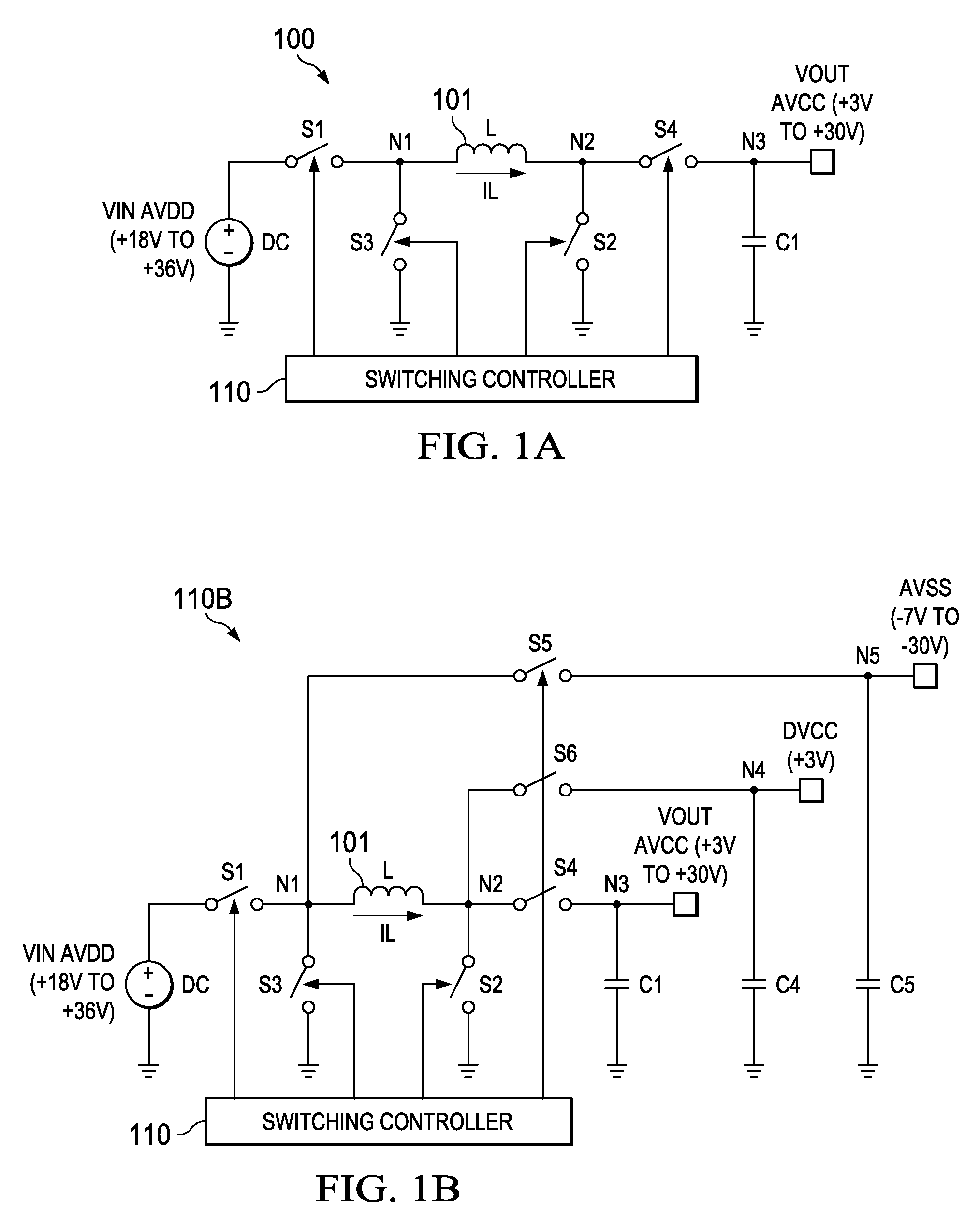 Buck-boost converter with buck-boost transition switching control