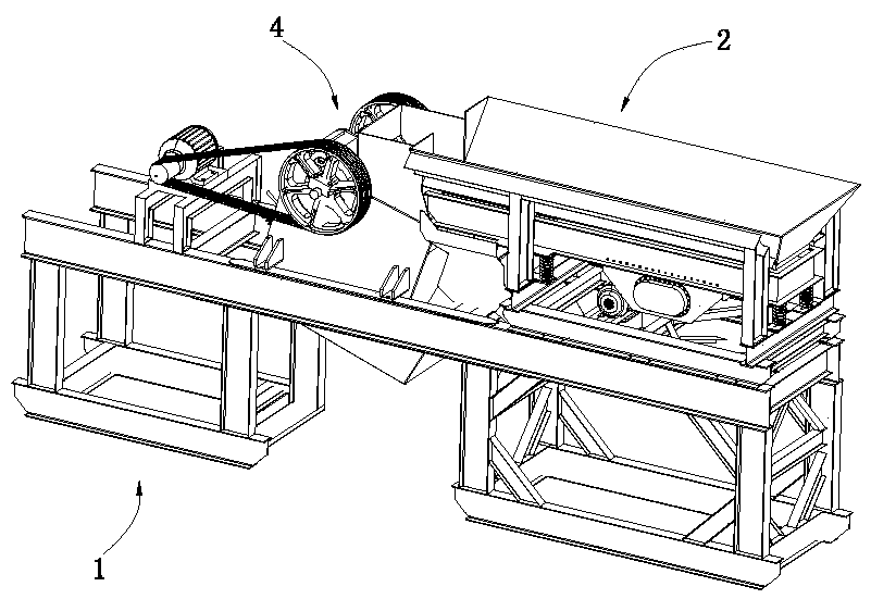 A pulverizing mechanism of a powder coating pulverizer