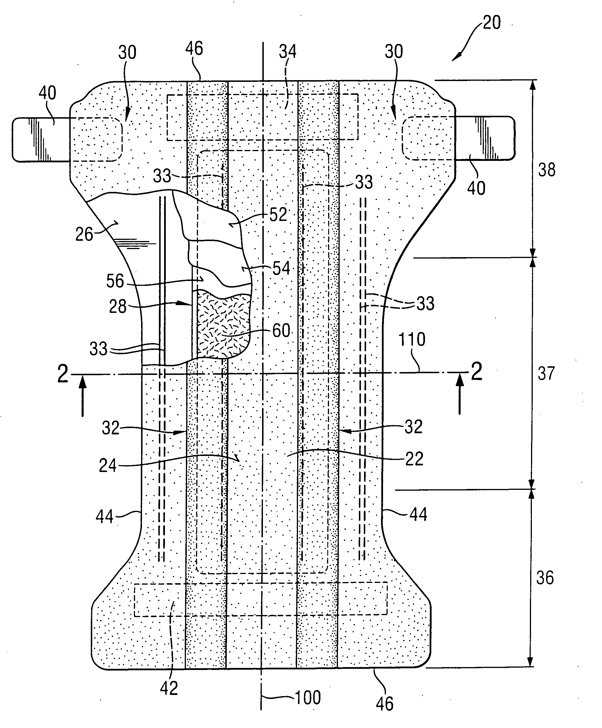 Hydrophilic nonwovens with low retention capacity comprising cross-linked hydrophilic polymers