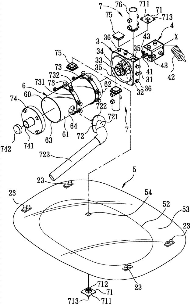 Air blast building block unit