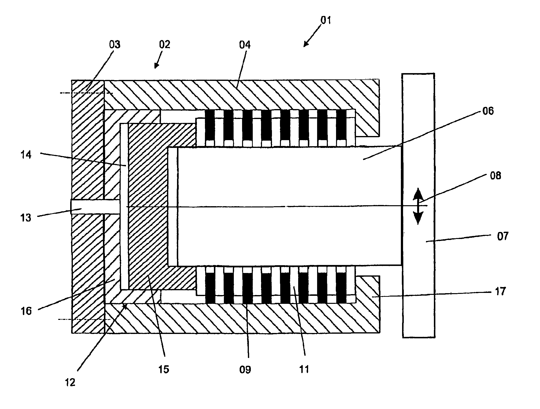 Devices for adjusting the contact pressure of an adjustably mounted cylinder