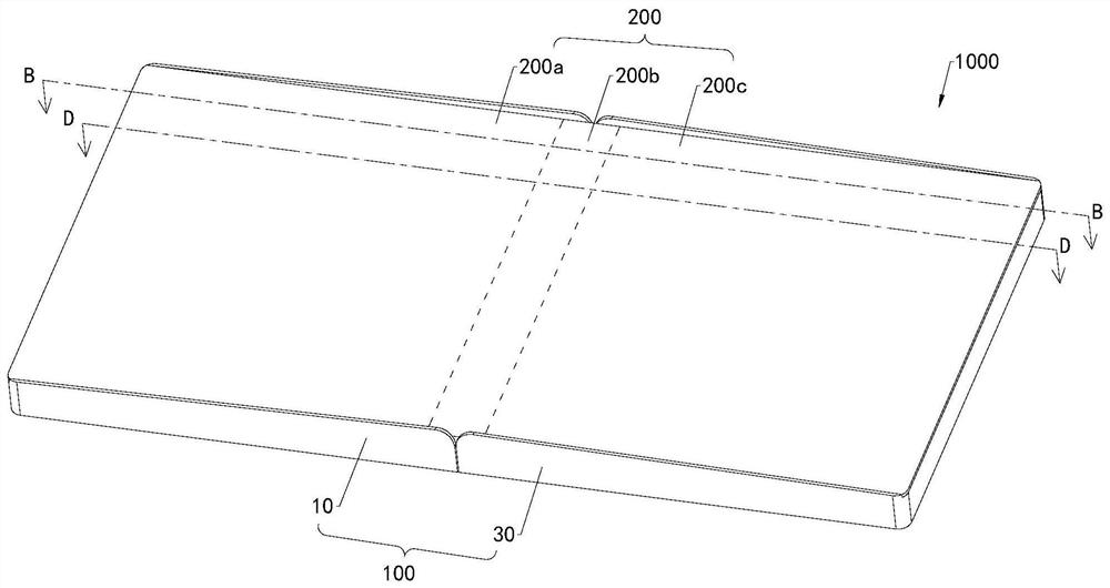 Folding device and electronic equipment