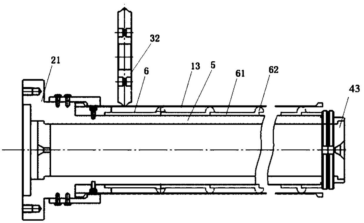 Necking-down spinning numerical-control forming equipment for corrugated pipe type thin-walled parts