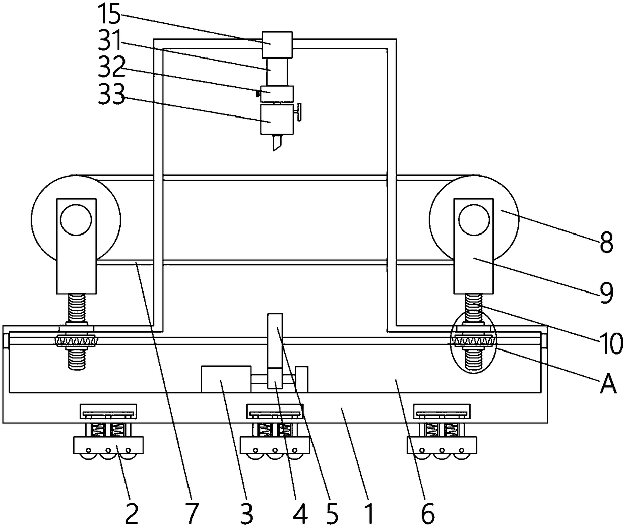 Multidirectional-adjustable type textile cloth cutting device