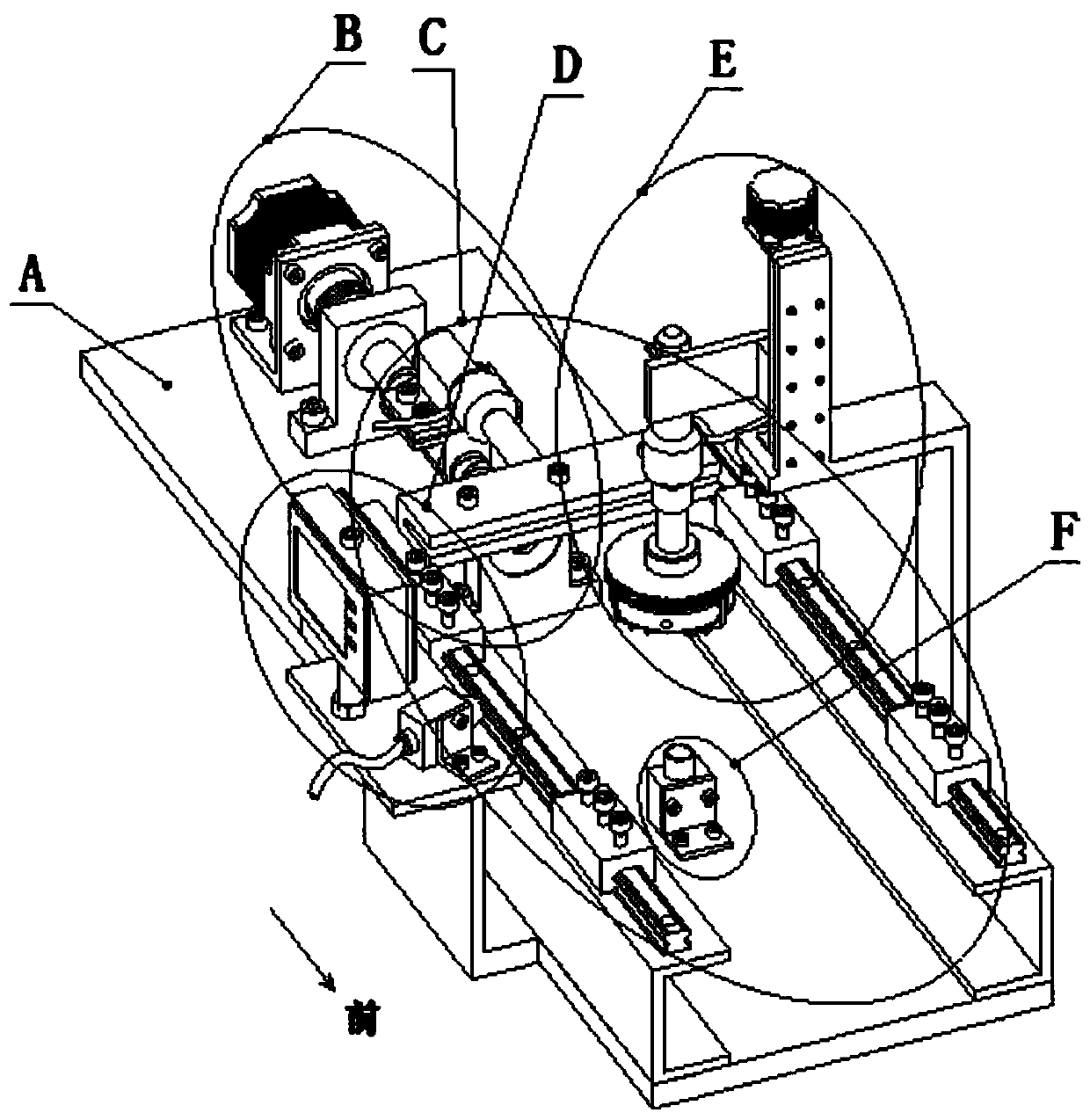 Reciprocating type mechanical friction interface in-situ information acquisition device