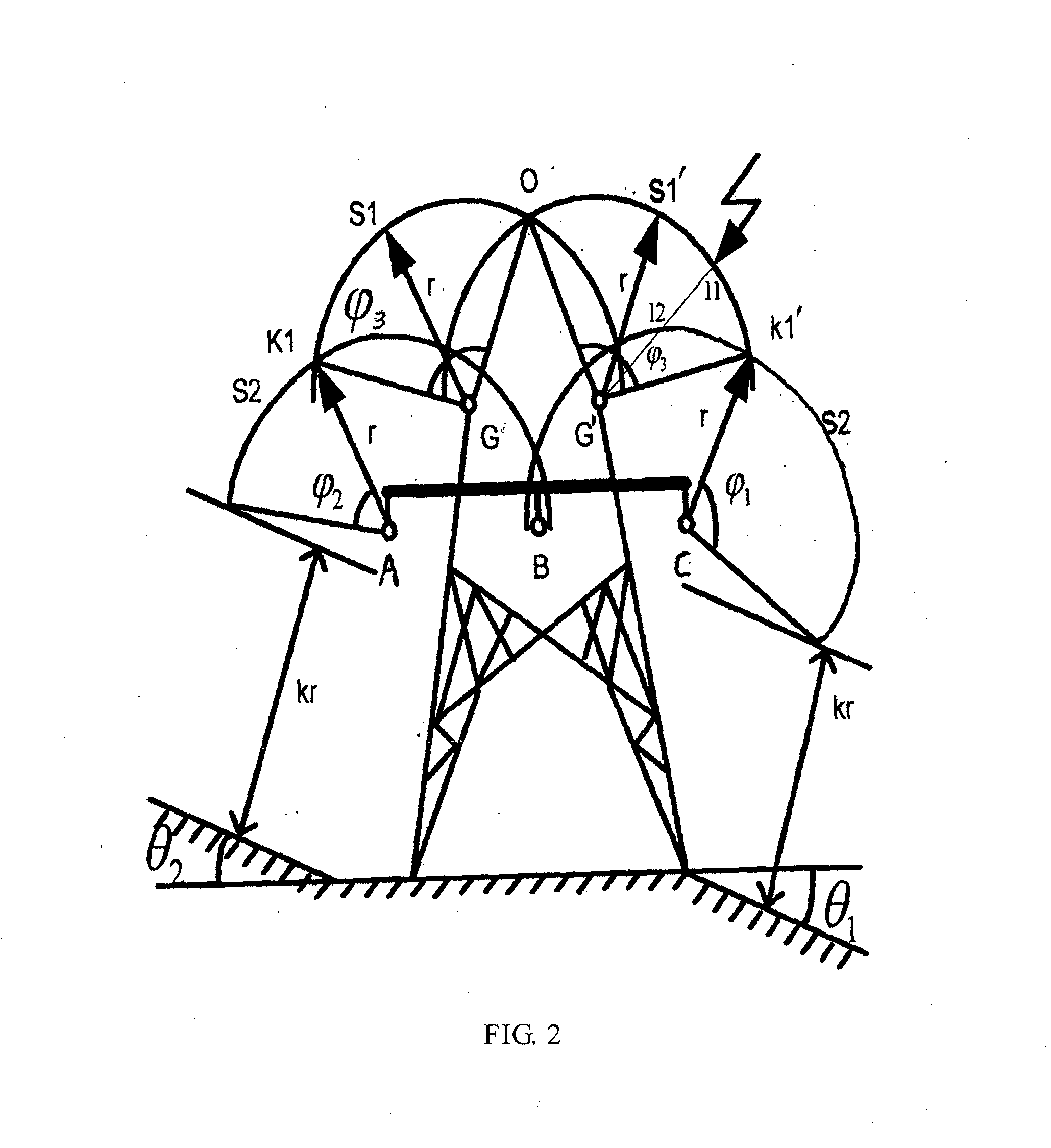 Method for determining spatial location of conducting wire and aerial earth wire of power transmission line