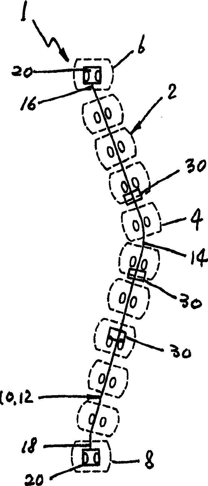 Device for correcting spinal deformities