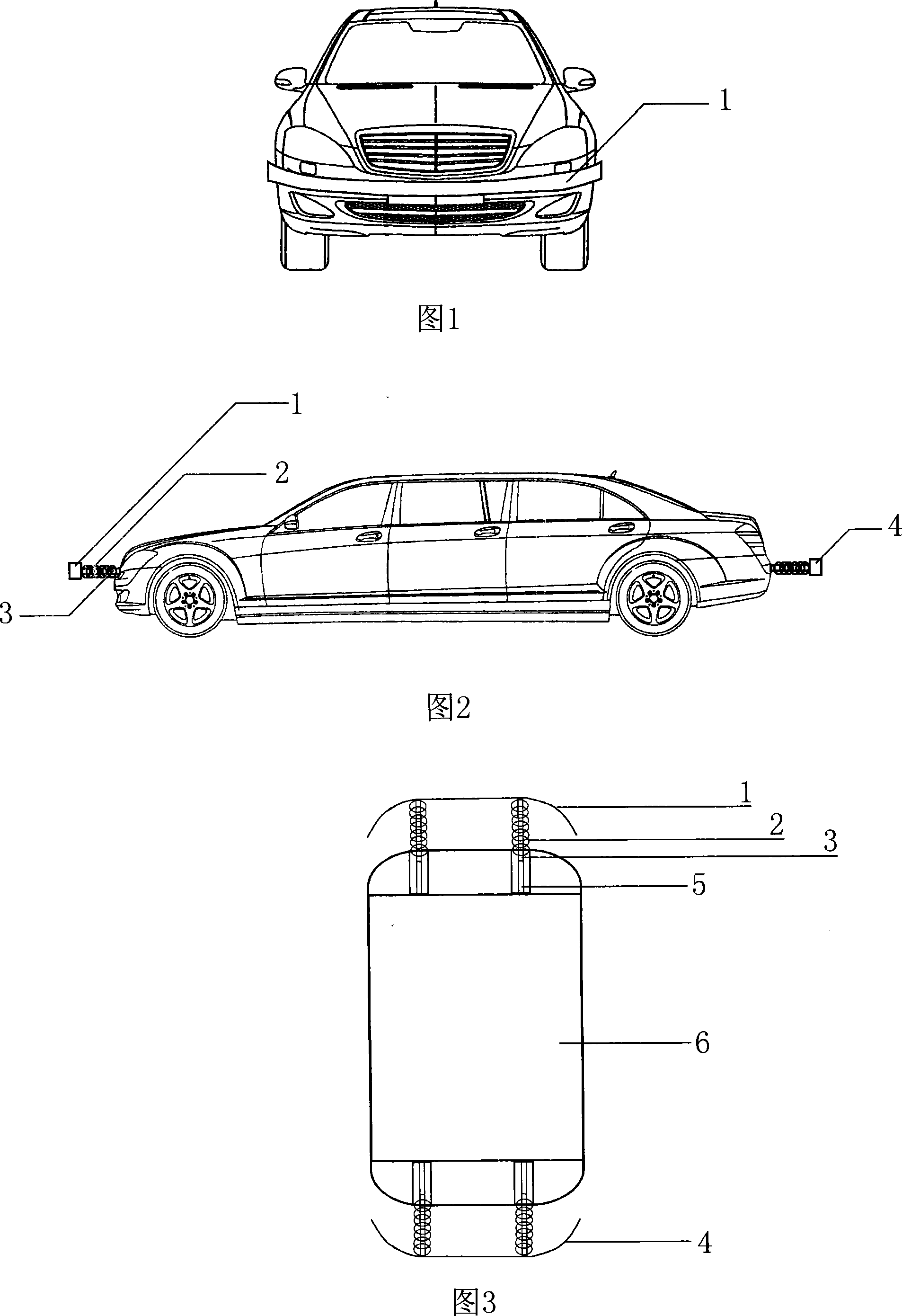 Automobile cushioning protection device