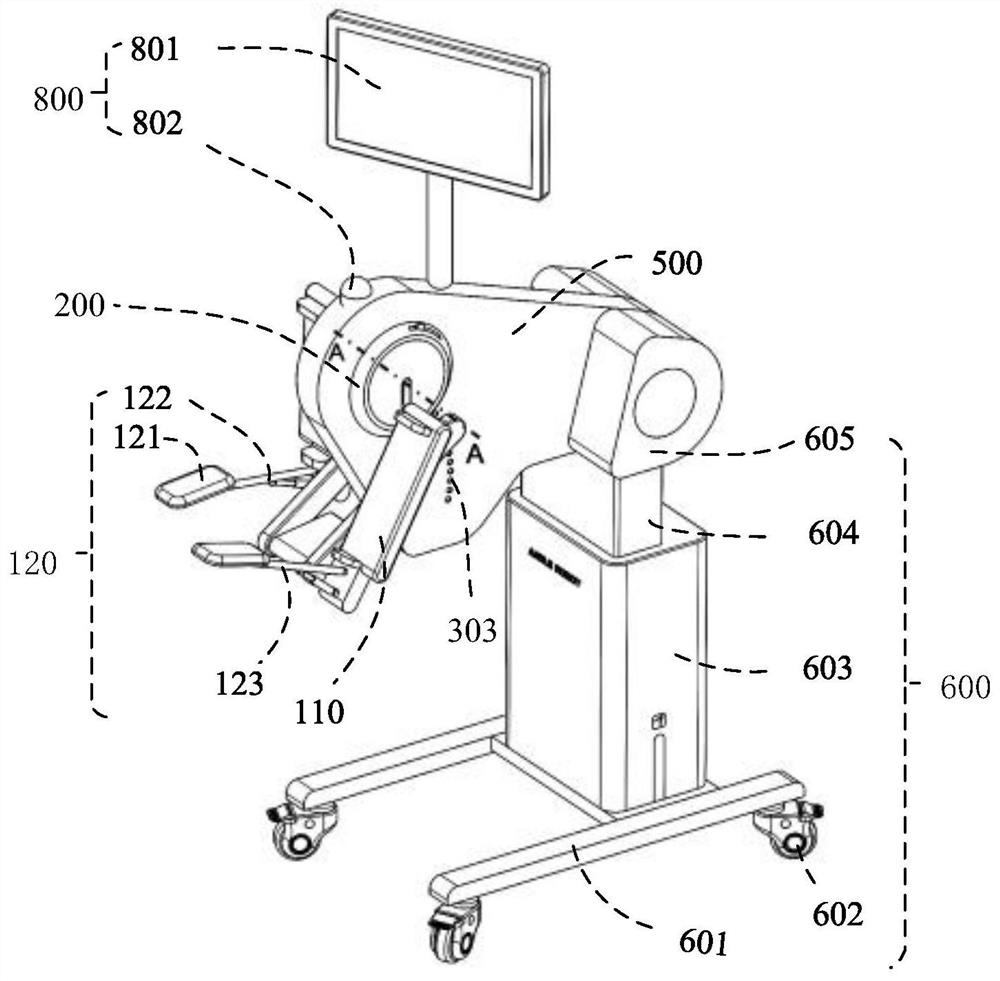 Bed-type lower limb linkage gait simulation training equipment