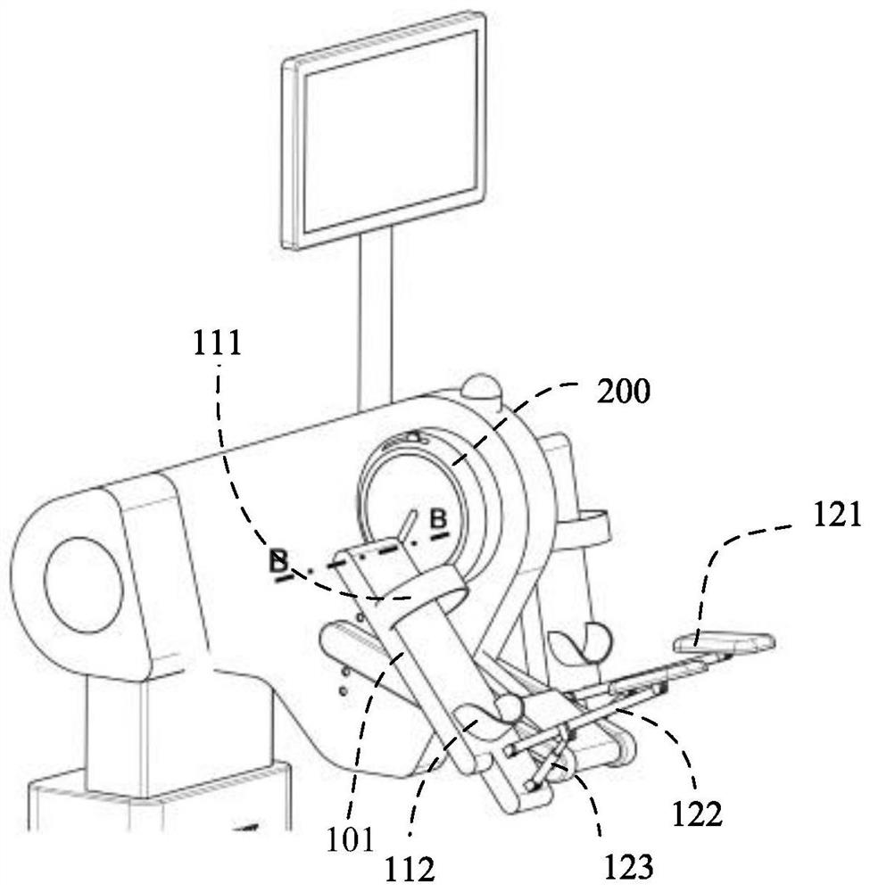 Bed-type lower limb linkage gait simulation training equipment