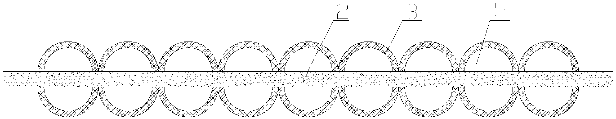 Buffer filling agent applied to interior of corrugated layer of high-strength corrugated board