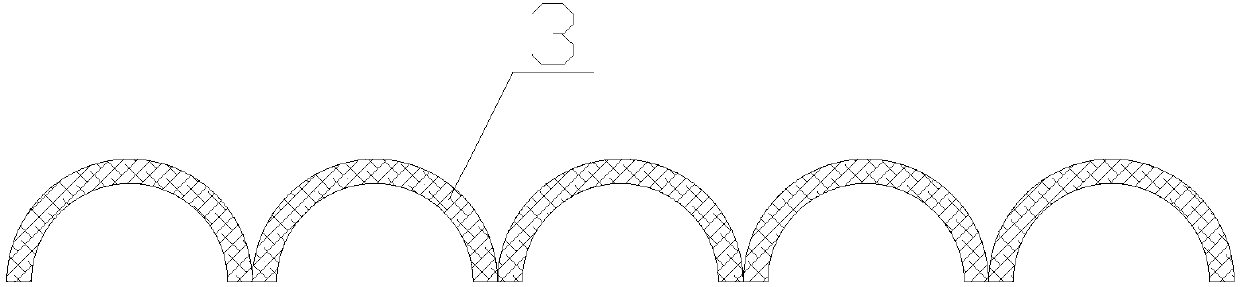 Buffer filling agent applied to interior of corrugated layer of high-strength corrugated board