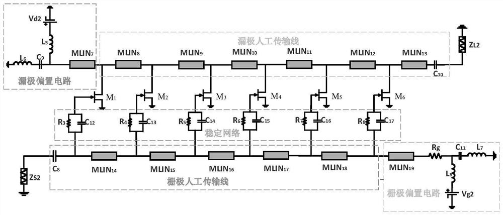 An ultra-wideband chip bias circuit structure