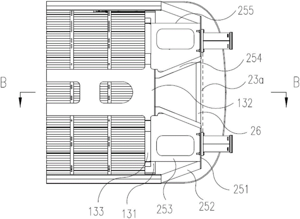 Railway vehicle head structure