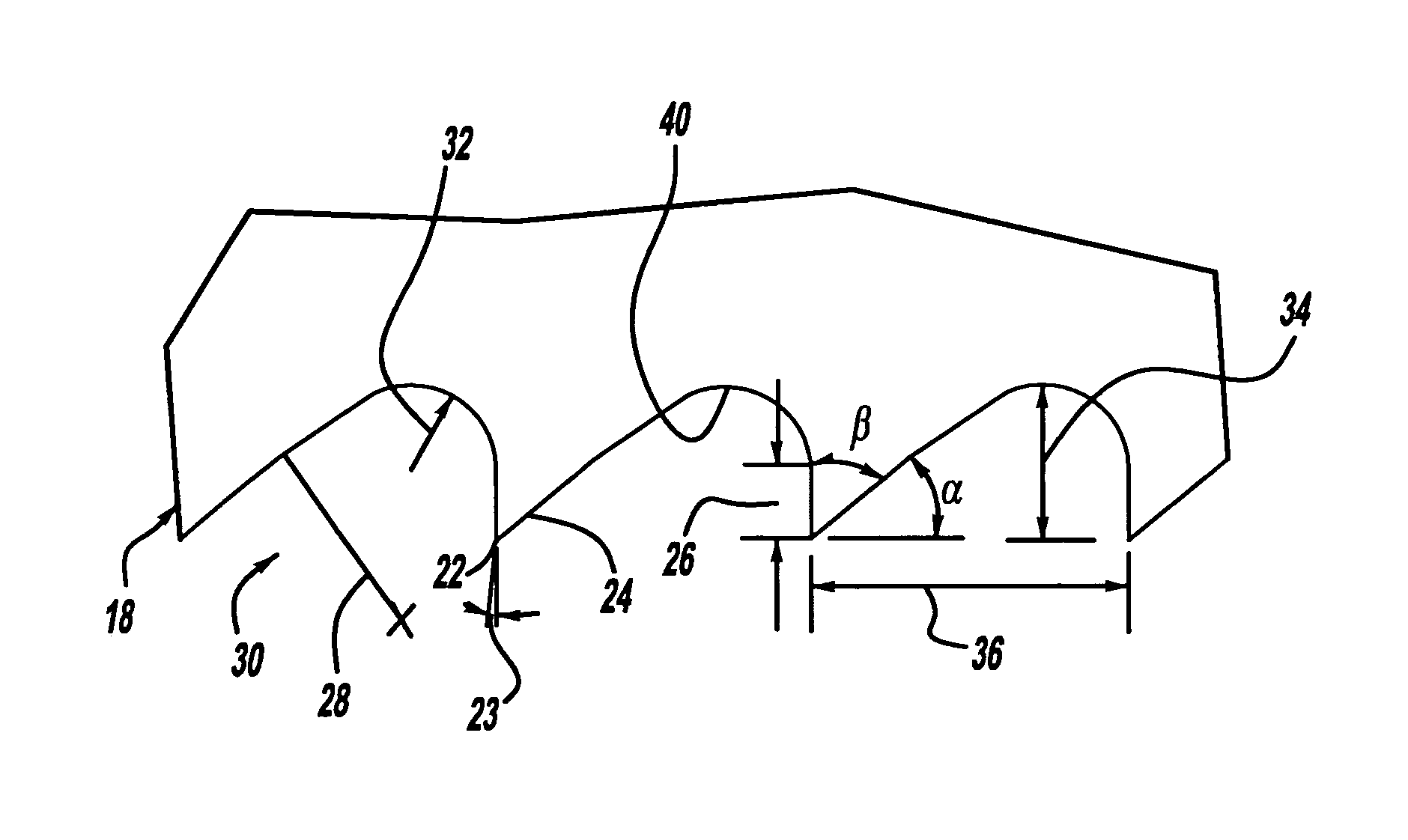 Tooth form design for reciprocating saw blade