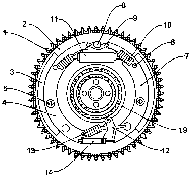 Brake drum device for automobile