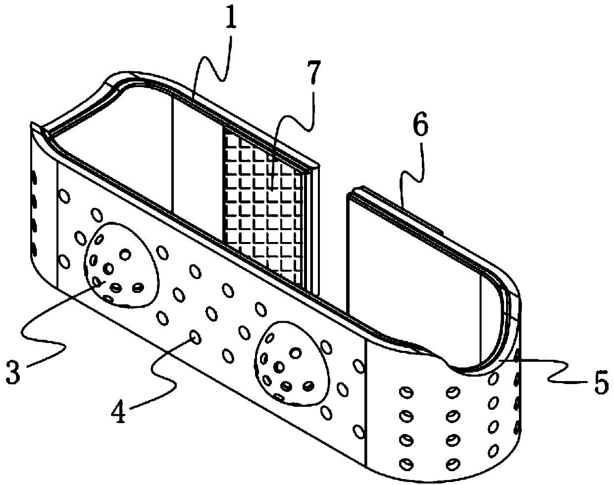 Compressing hemostasis band and manufacturing method thereof