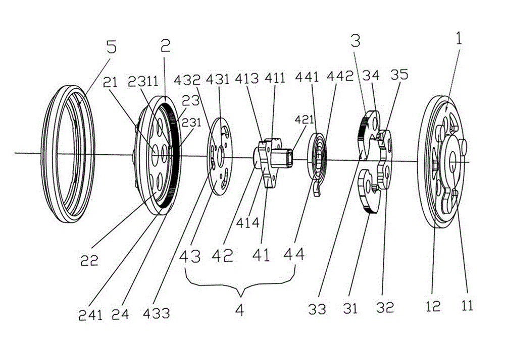 Disc type gapless angle adjuster