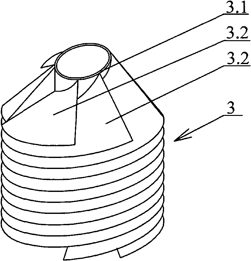 Unpowered whirling cylinder sand and sludge removing machine