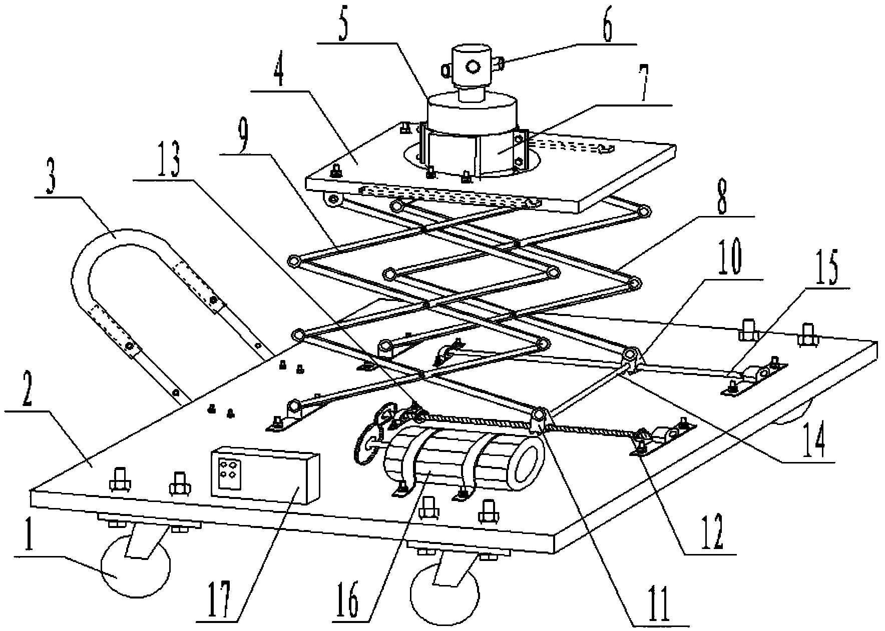 X-ray detection device with laser positioning function