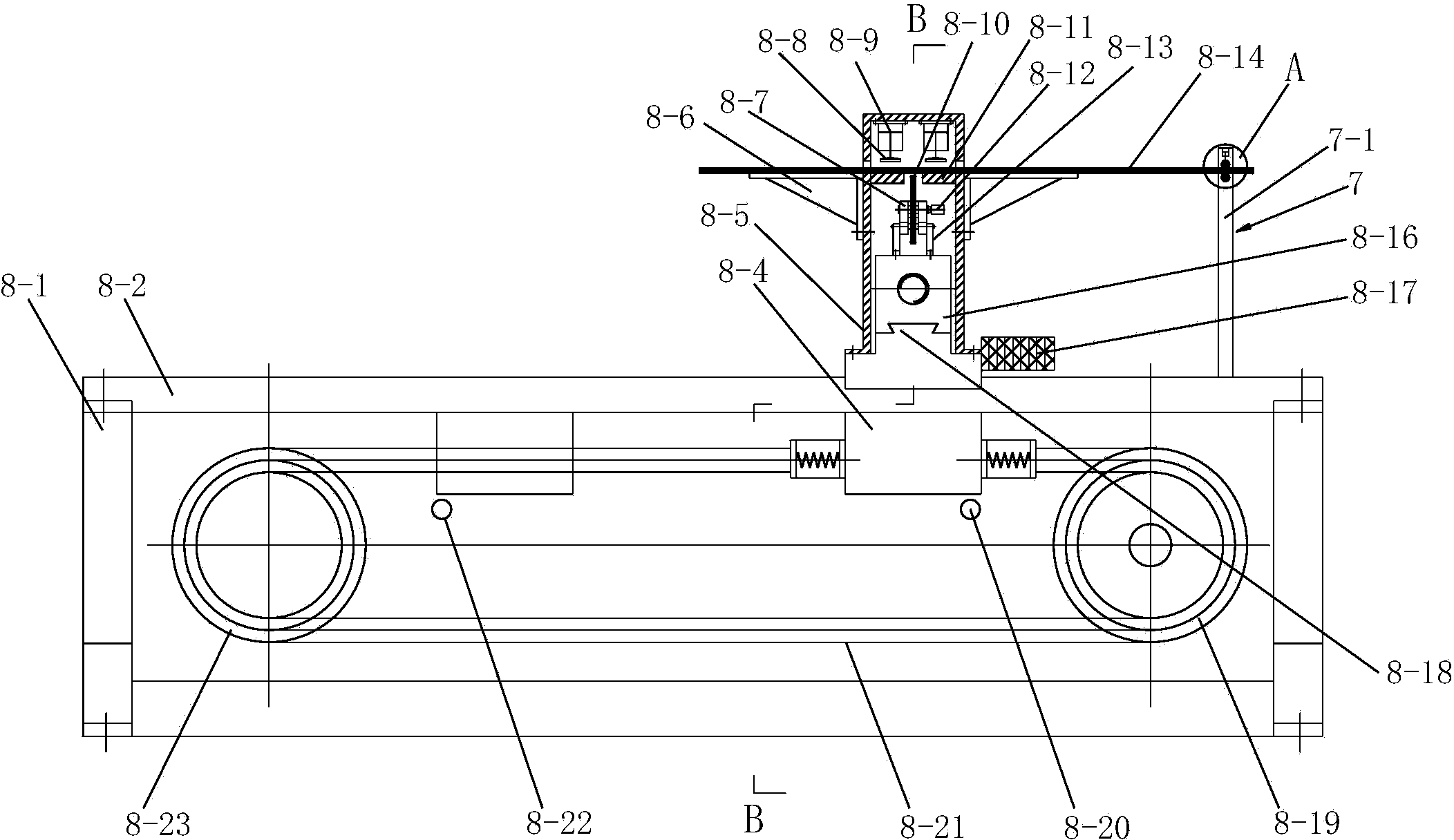 Continuous drawing production line and production method of strip product