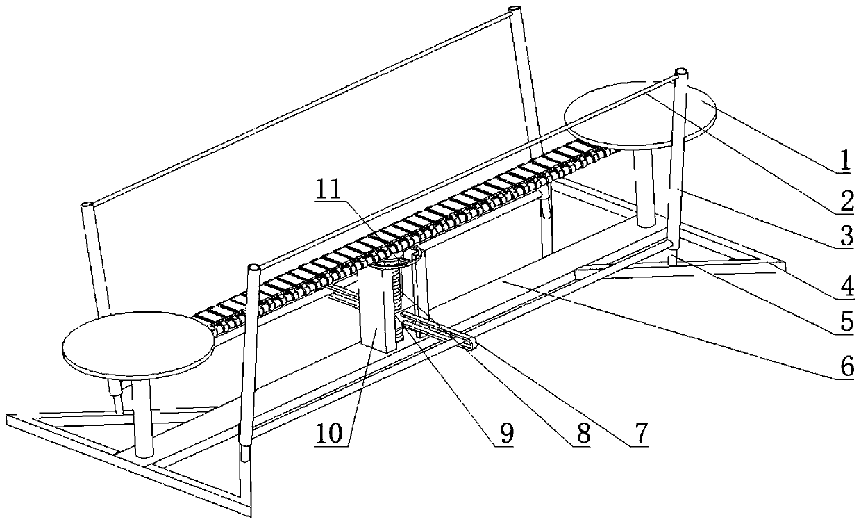 Child amusement balance suspension bridge