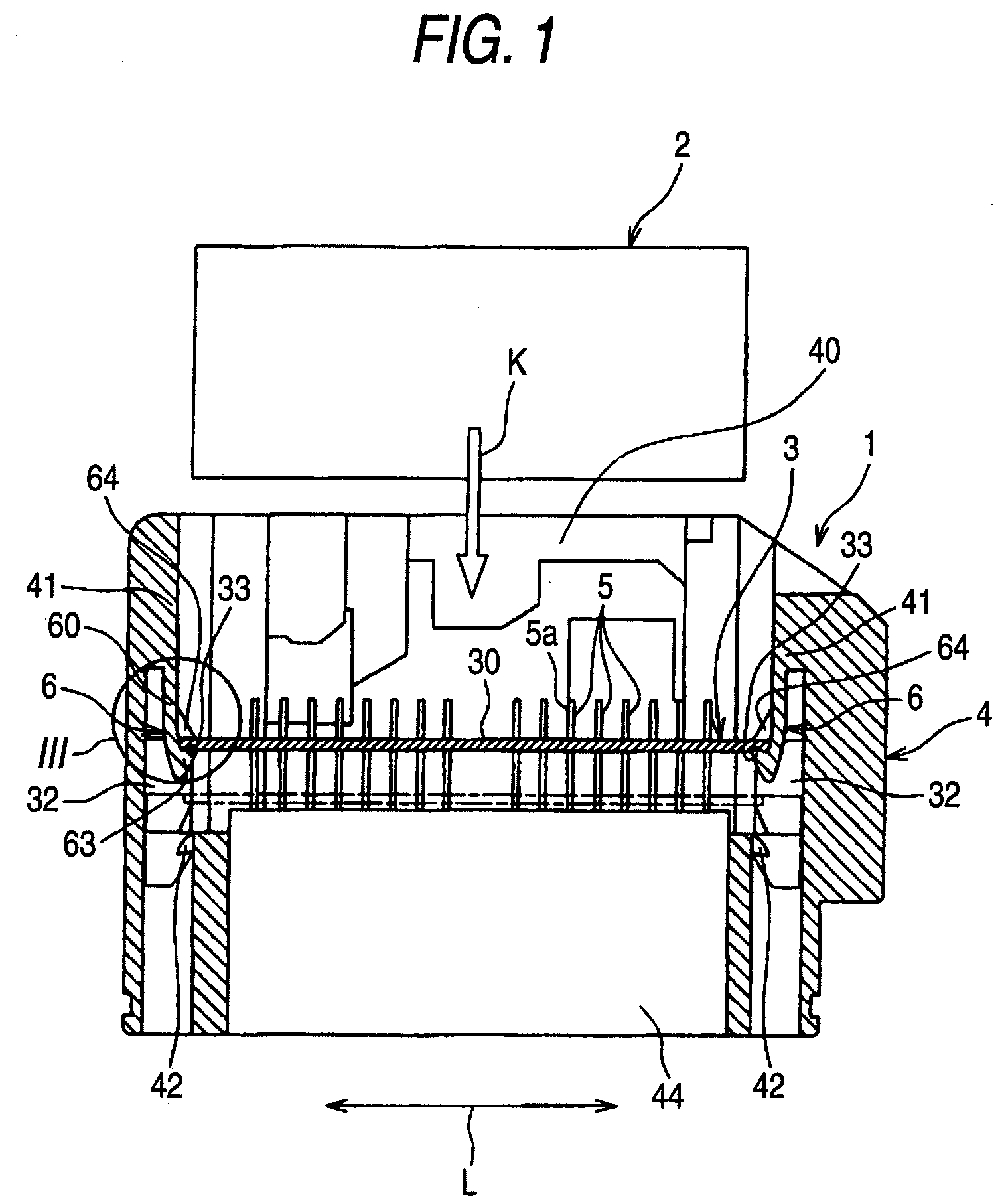 Connector with aligning plate