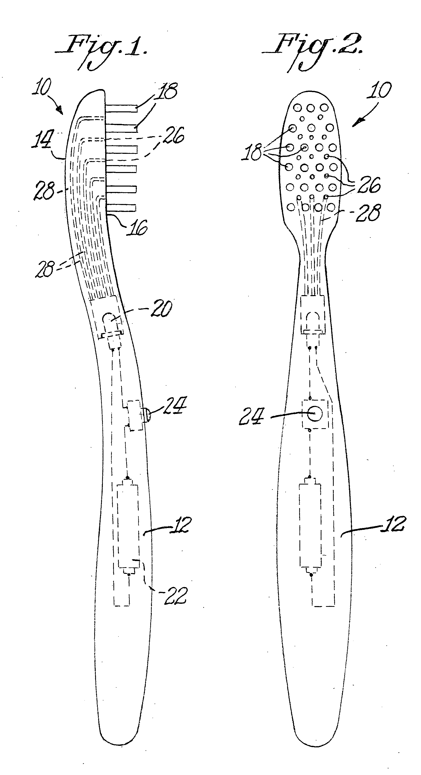 Toothbrush for creating a whitening effect