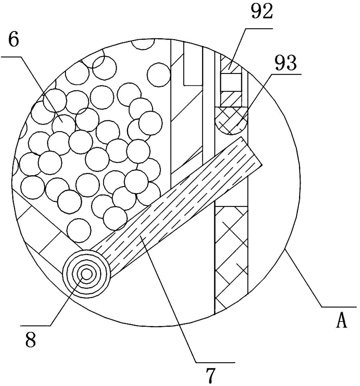 Efficient seeding device for planting snake gourd fruits