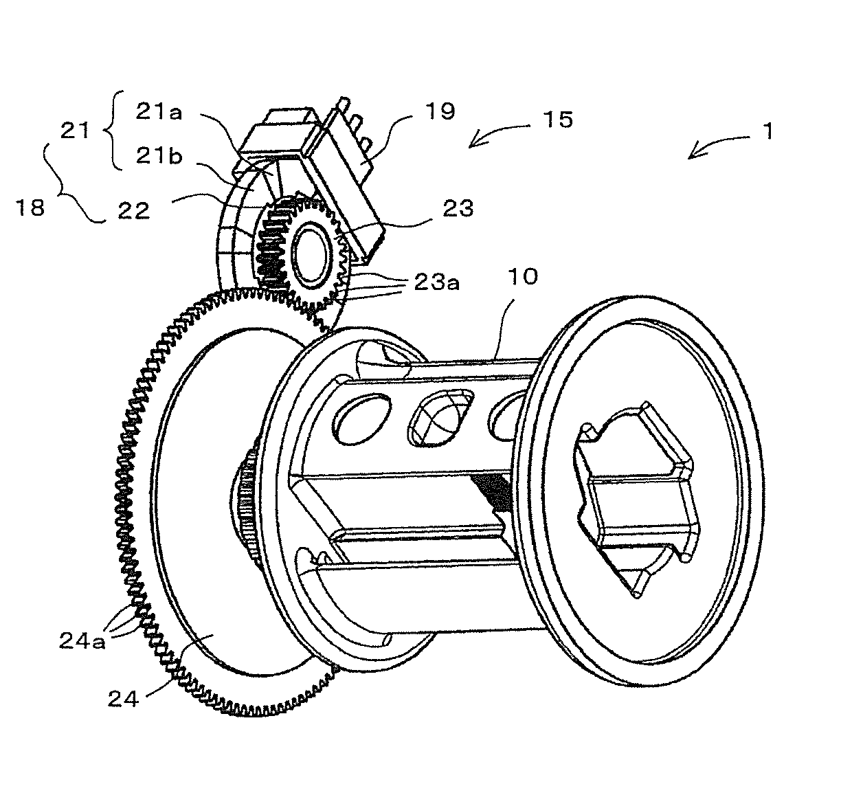 Position detector, seat belt retractor having this position detector, and seat belt apparatus having this seat belt retractor