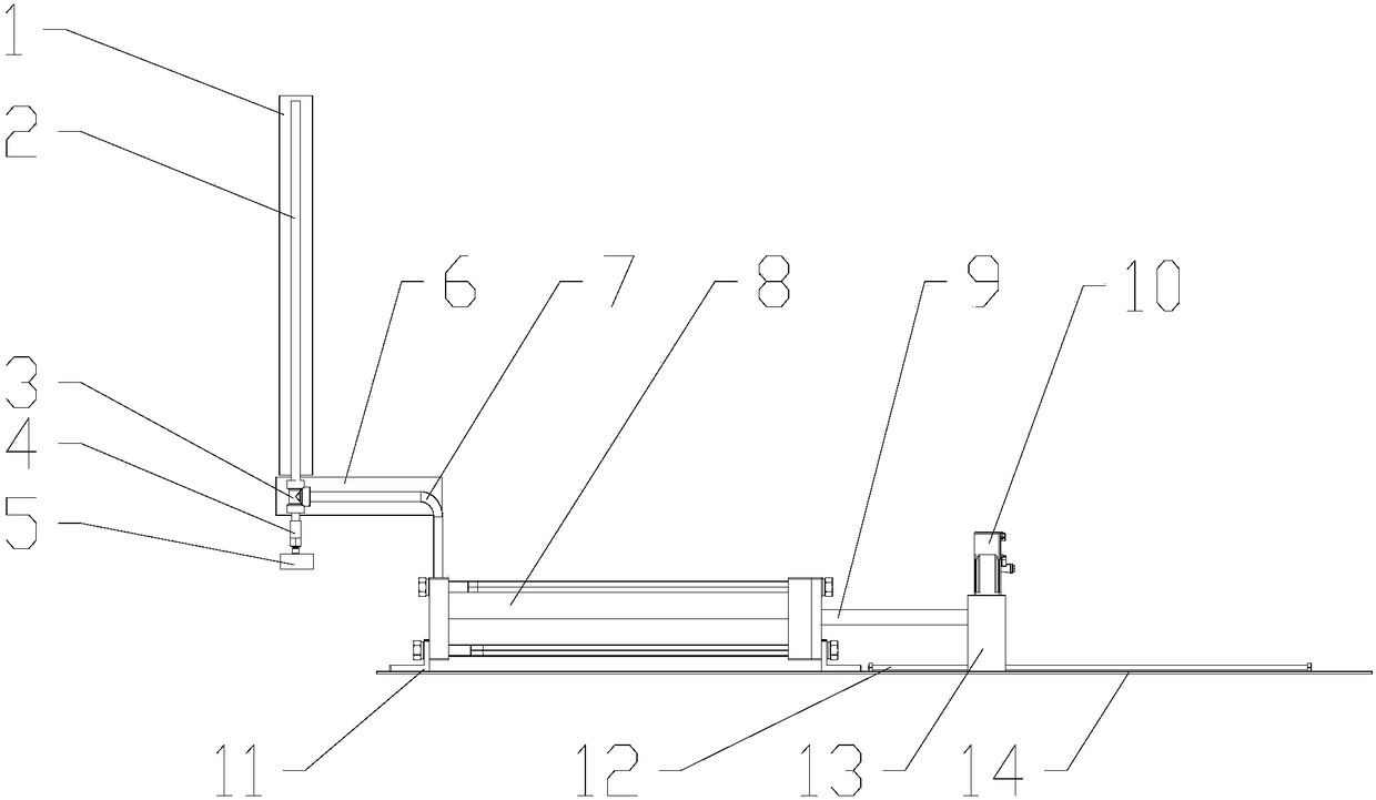 A continuous detection device for displacement based on the working principle of dynamic balance