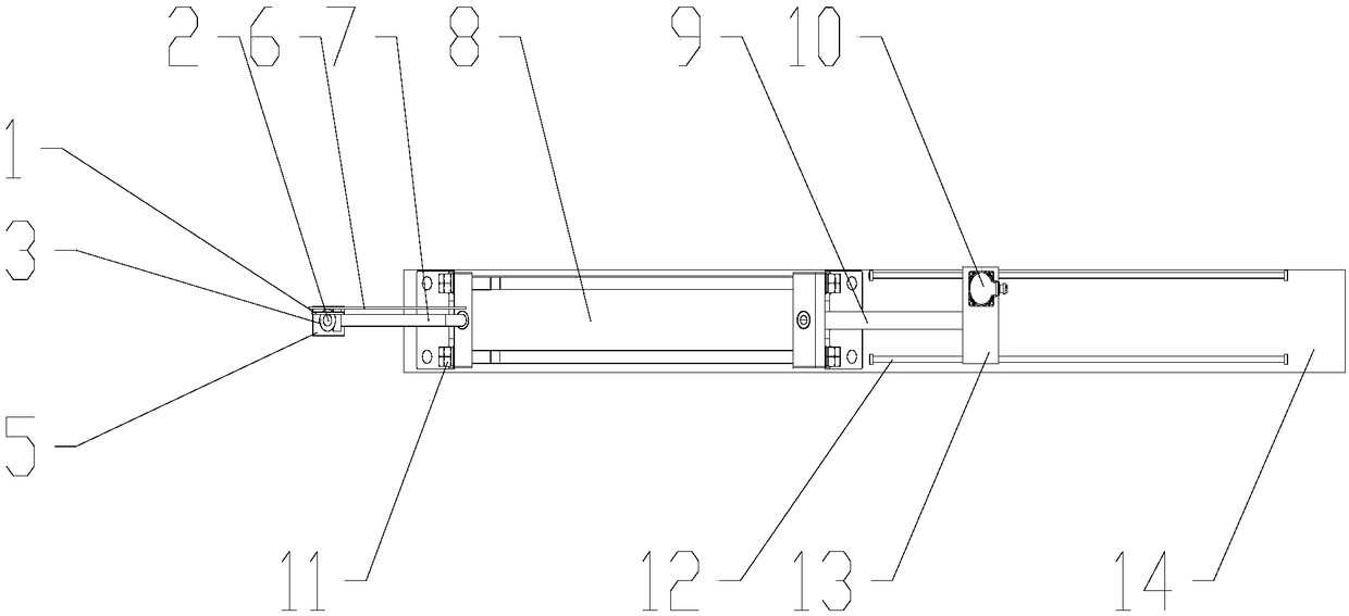 A continuous detection device for displacement based on the working principle of dynamic balance