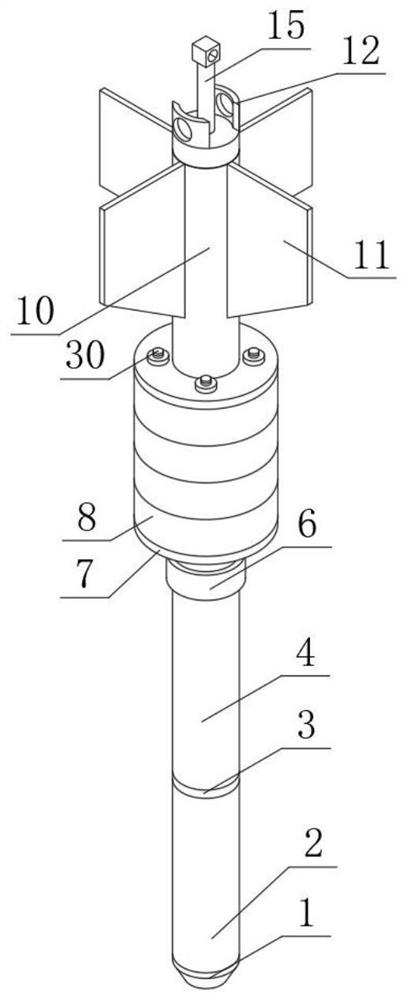 Marine geological sediment sampling structure