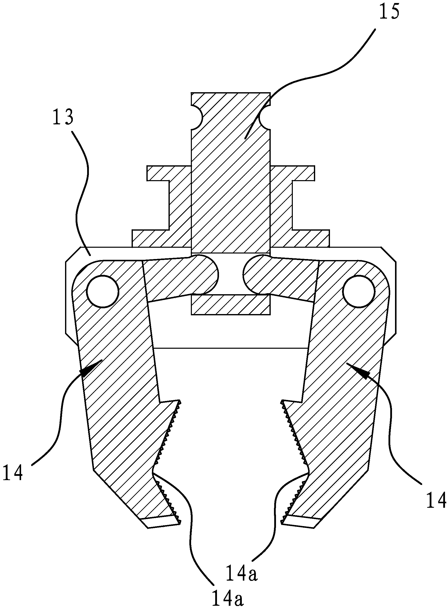 Automatic feeding device of red flushing furnace