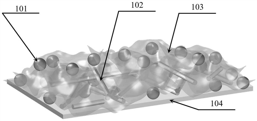 Ion and electron composite conduction electrode and in-situ preparation method thereof