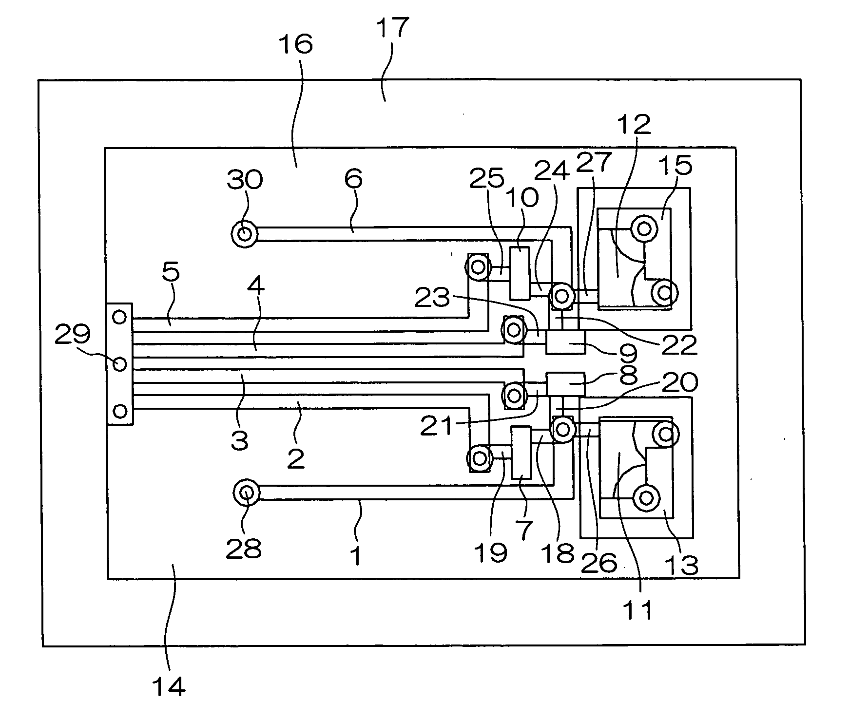 Bandpass filter and wireless communications equipment using same