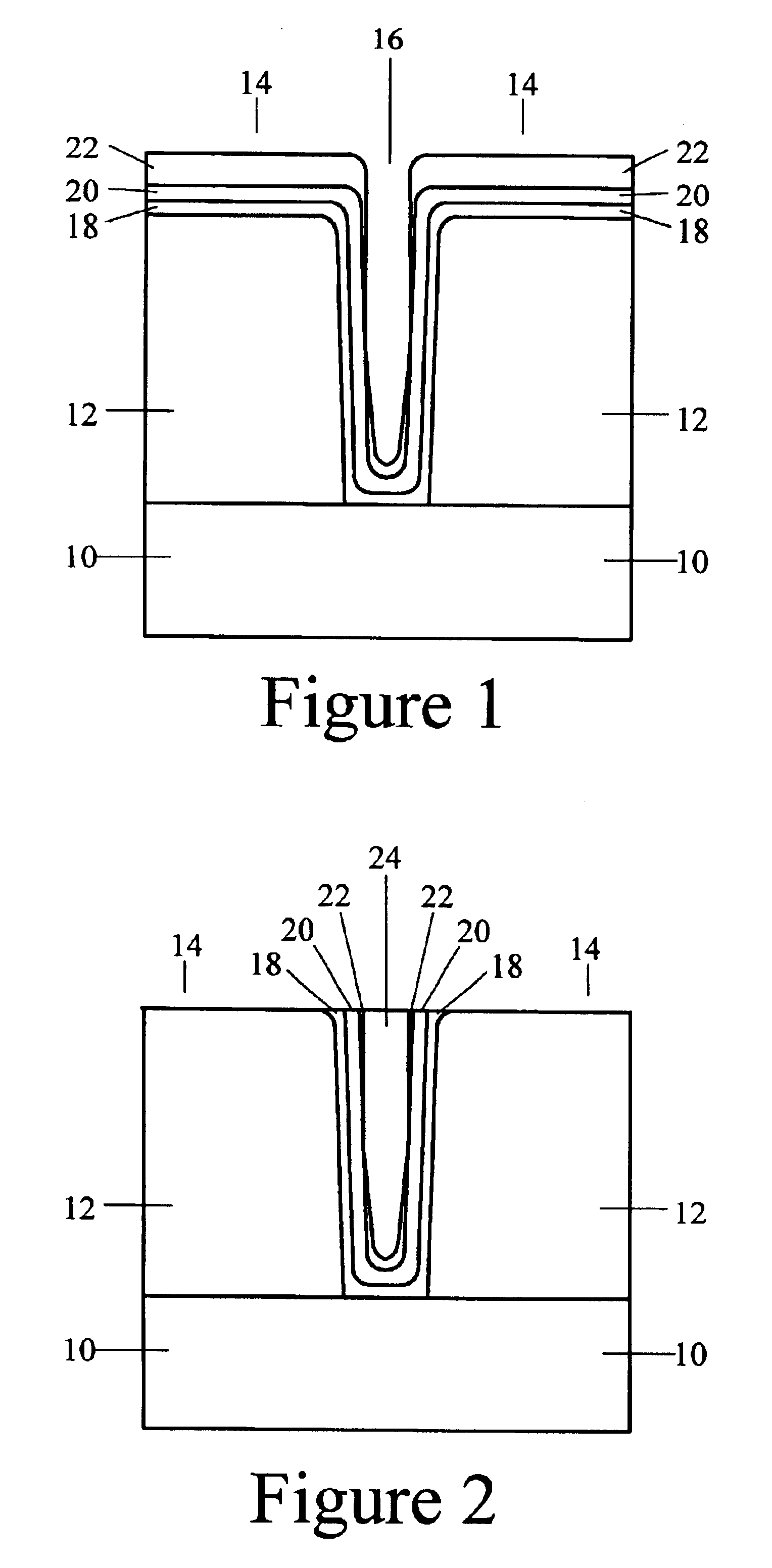 Methods for making multiple seed layers for metallic interconnects