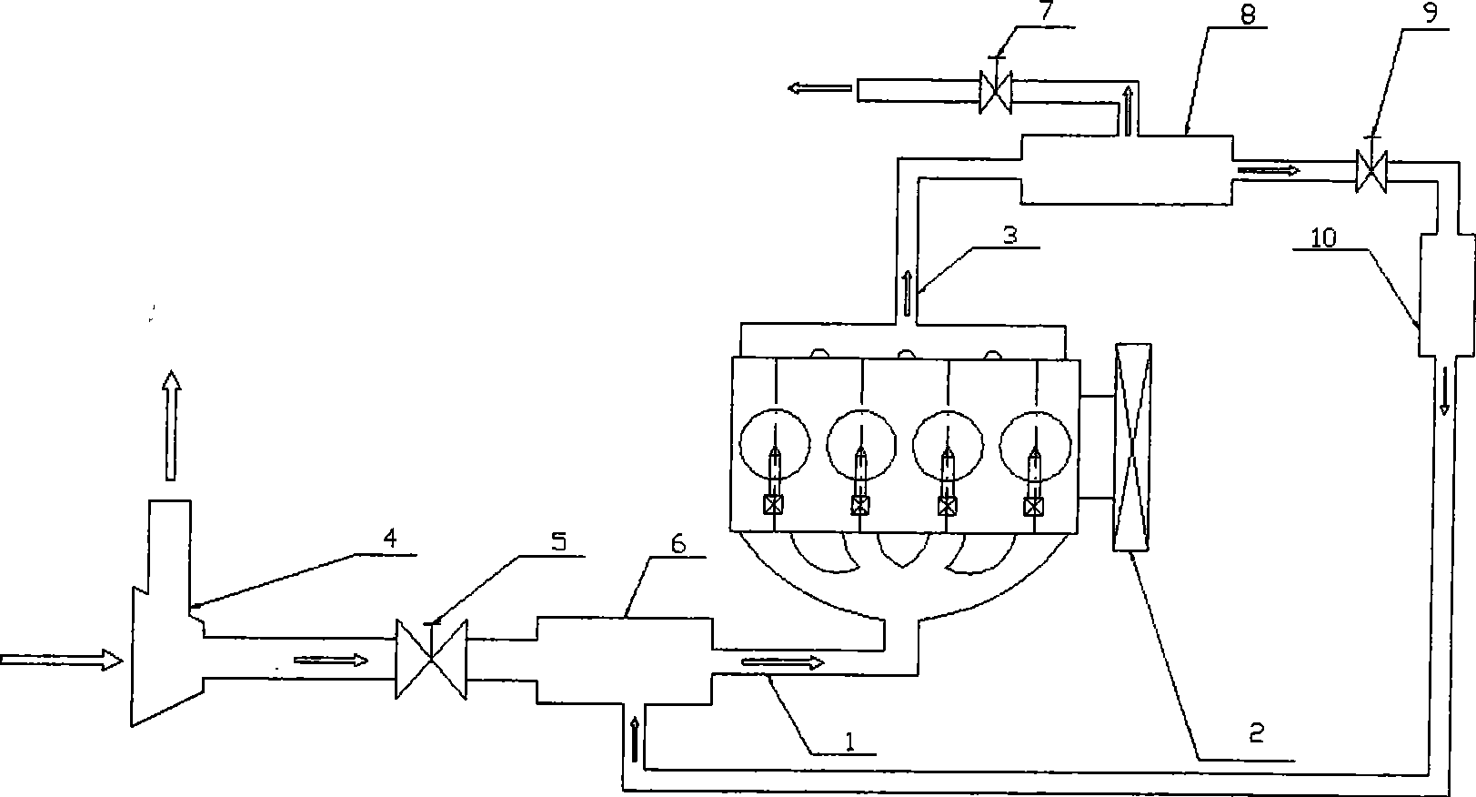 Pure oxygen air-intake oxygen-enriched combustion control method and control system for internal combustion engine