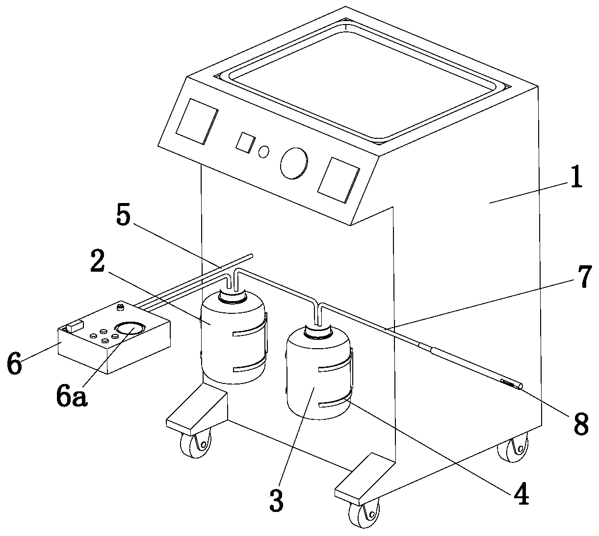 Controllable button-type negative pressure suction device