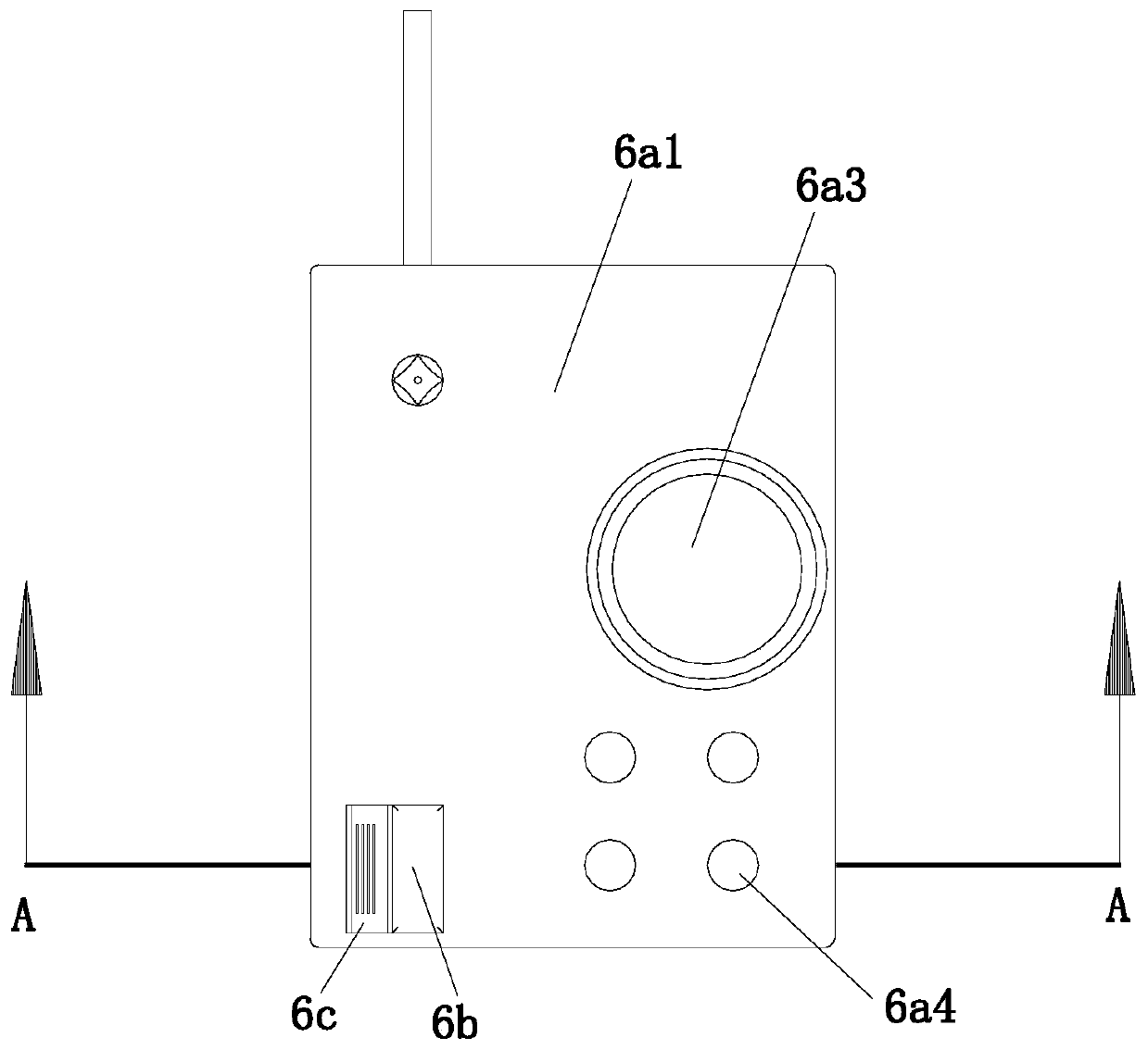 Controllable button-type negative pressure suction device