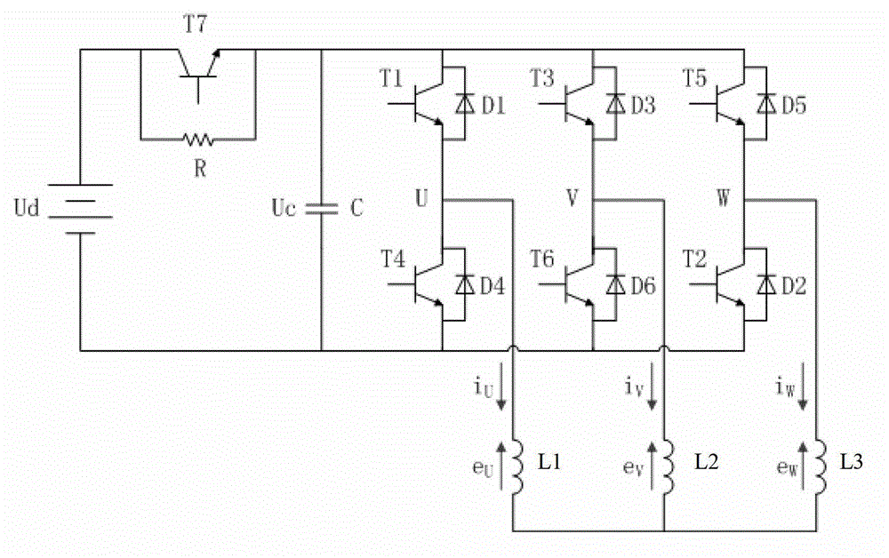 Motor drive system and energy feedback brake control method of motor drive system