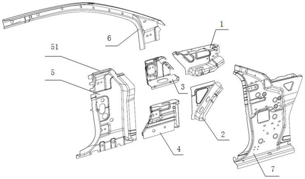 A-column anti-collision structure